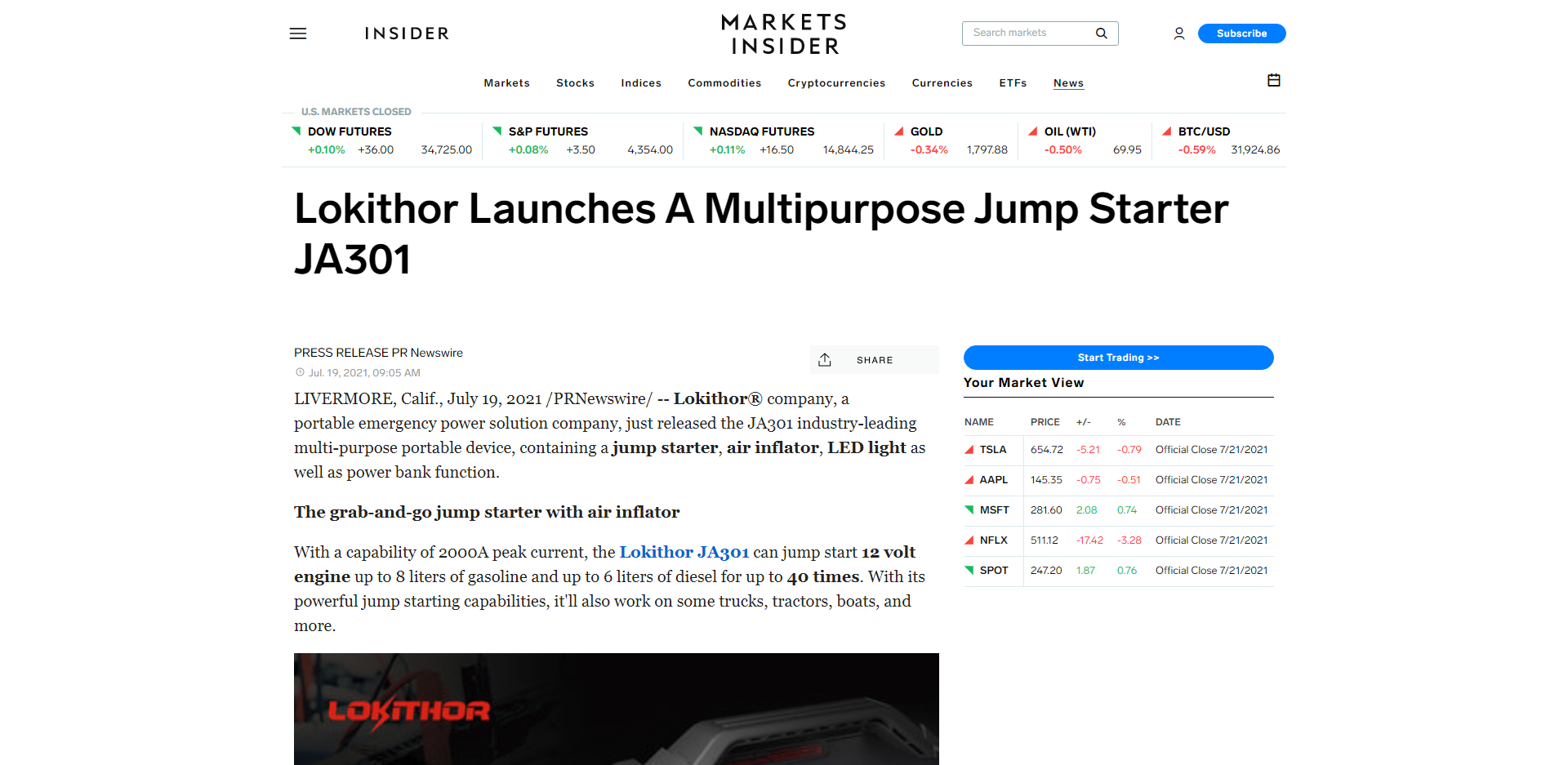 Lokithor推出多功能啟動(dòng)電源JA301 報(bào)道來(lái)源 businessinsider Lokithor推出多功能啟動(dòng)電源JA301 報(bào)道來(lái)源 businessinsider