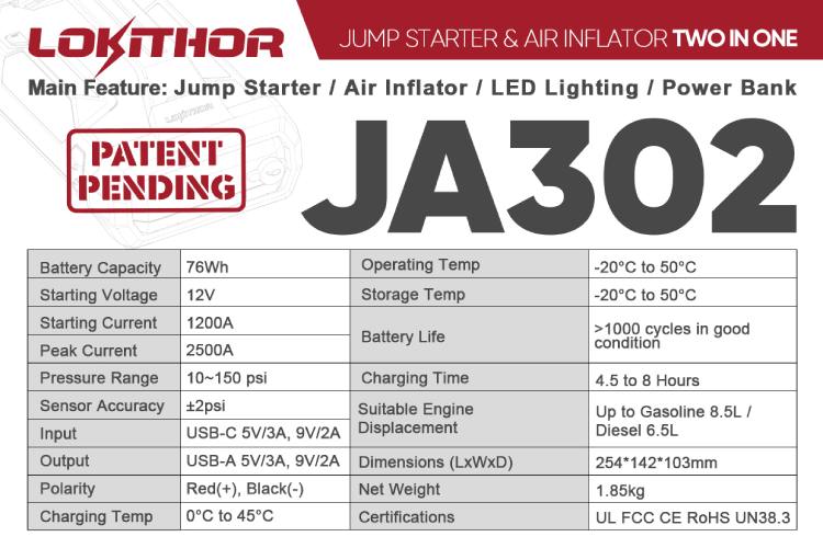 JA302應(yīng)急啟動電源 JA302應(yīng)急啟動電源
