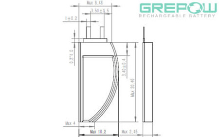 超窄電池型號(hào)結(jié)構(gòu)圖 超窄電池型號(hào)結(jié)構(gòu)圖