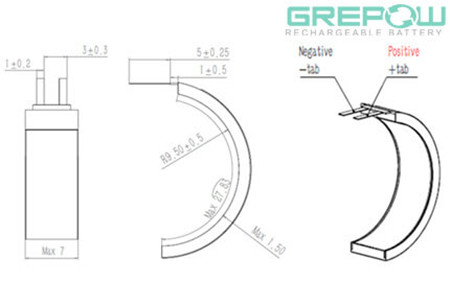 超窄電池型號(hào)結(jié)構(gòu)圖 超窄電池型號(hào)結(jié)構(gòu)圖