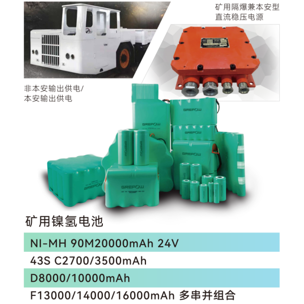 格瑞普礦用鎳氫電池 格瑞普礦用鎳氫電池